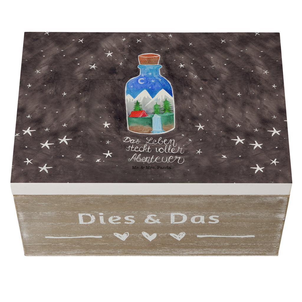 Holzkiste Flasche Abenteuer Holzkiste, Kiste, Schatzkiste, Truhe, Schatulle, XXL, Erinnerungsbox, Erinnerungskiste, Dekokiste, Aufbewahrungsbox, Blumen Deko, Frühlings Deko, Sommer Deko, Dekoration, positive Botschaft, Naturliebhaber, Outdoor, Natur, Abenteuer