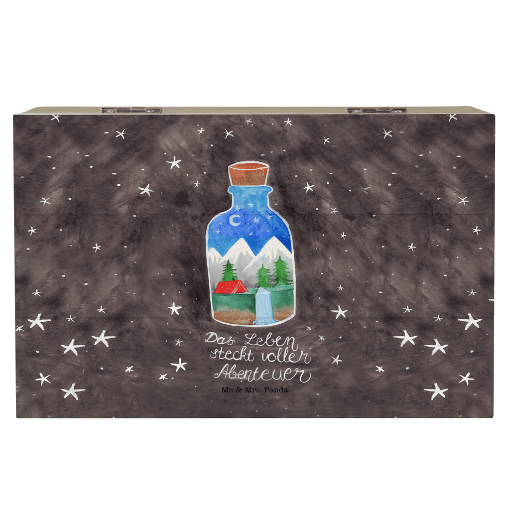 Holzkiste Flasche Abenteuer Holzkiste, Kiste, Schatzkiste, Truhe, Schatulle, XXL, Erinnerungsbox, Erinnerungskiste, Dekokiste, Aufbewahrungsbox, Blumen Deko, Frühlings Deko, Sommer Deko, Dekoration, positive Botschaft, Naturliebhaber, Outdoor, Natur, Abenteuer