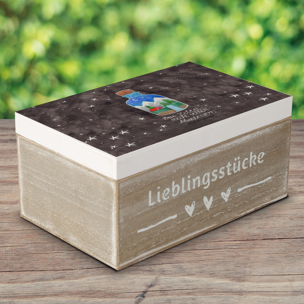 Holzkiste Flasche Abenteuer Holzkiste, Kiste, Schatzkiste, Truhe, Schatulle, XXL, Erinnerungsbox, Erinnerungskiste, Dekokiste, Aufbewahrungsbox, Blumen Deko, Frühlings Deko, Sommer Deko, Dekoration, positive Botschaft, Naturliebhaber, Outdoor, Natur, Abenteuer