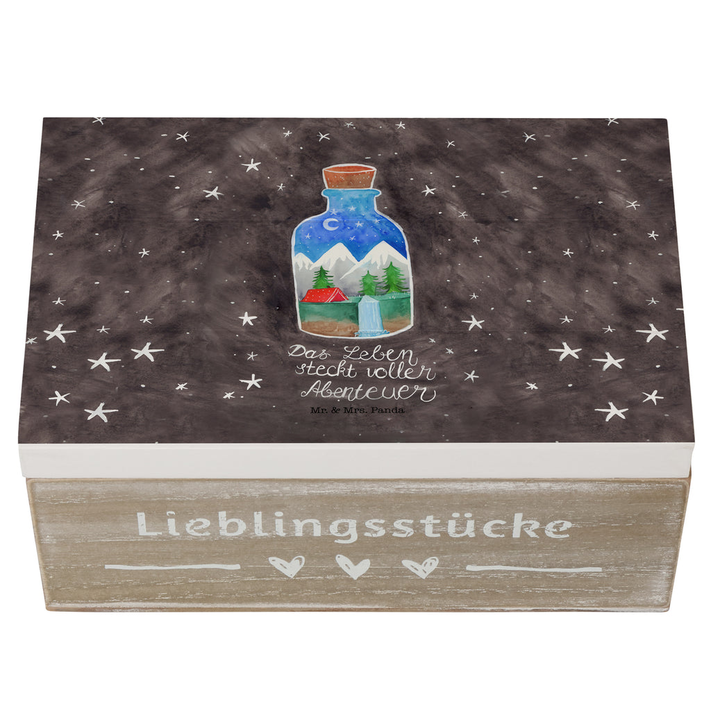 Holzkiste Flasche Abenteuer Holzkiste, Kiste, Schatzkiste, Truhe, Schatulle, XXL, Erinnerungsbox, Erinnerungskiste, Dekokiste, Aufbewahrungsbox, Blumen Deko, Frühlings Deko, Sommer Deko, Dekoration, positive Botschaft, Naturliebhaber, Outdoor, Natur, Abenteuer