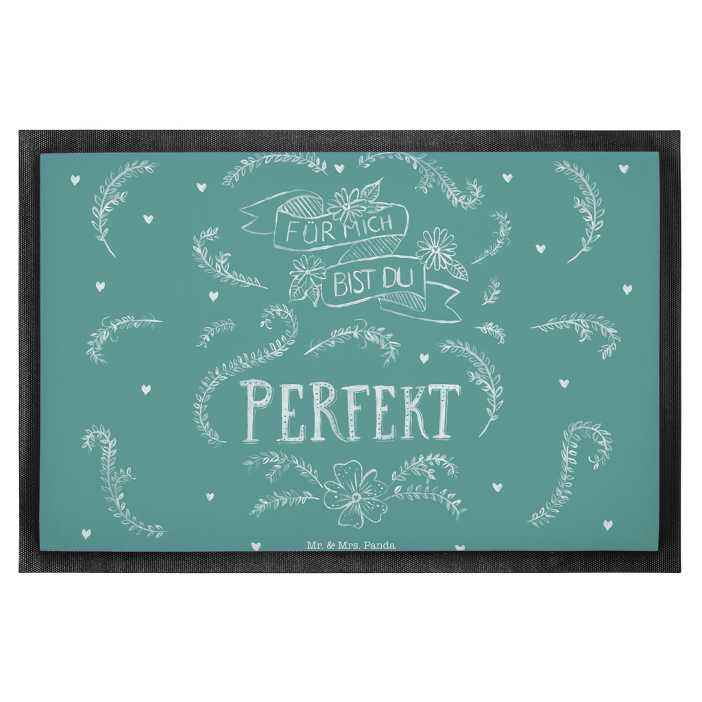 Fußmatte Für mich bist du perfekt Partner Geschenk, Freundin Geschenk, Freund Geschenk, Liebe spruch, Geschenk Jahrestag, Traumfrau, Traummann, Hochzeitstag Türvorleger, Schmutzmatte, Fußabtreter, Matte, Schmutzfänger, Fußabstreifer, Schmutzfangmatte, Türmatte, Motivfußmatte,  Haustürmatte, Vorleger  Blumen Deko, Frühlings Deko, Sommer Deko, Dekoration, positive Botschaft, Naturliebhaber, Outdoor, Natur, Abenteuer
