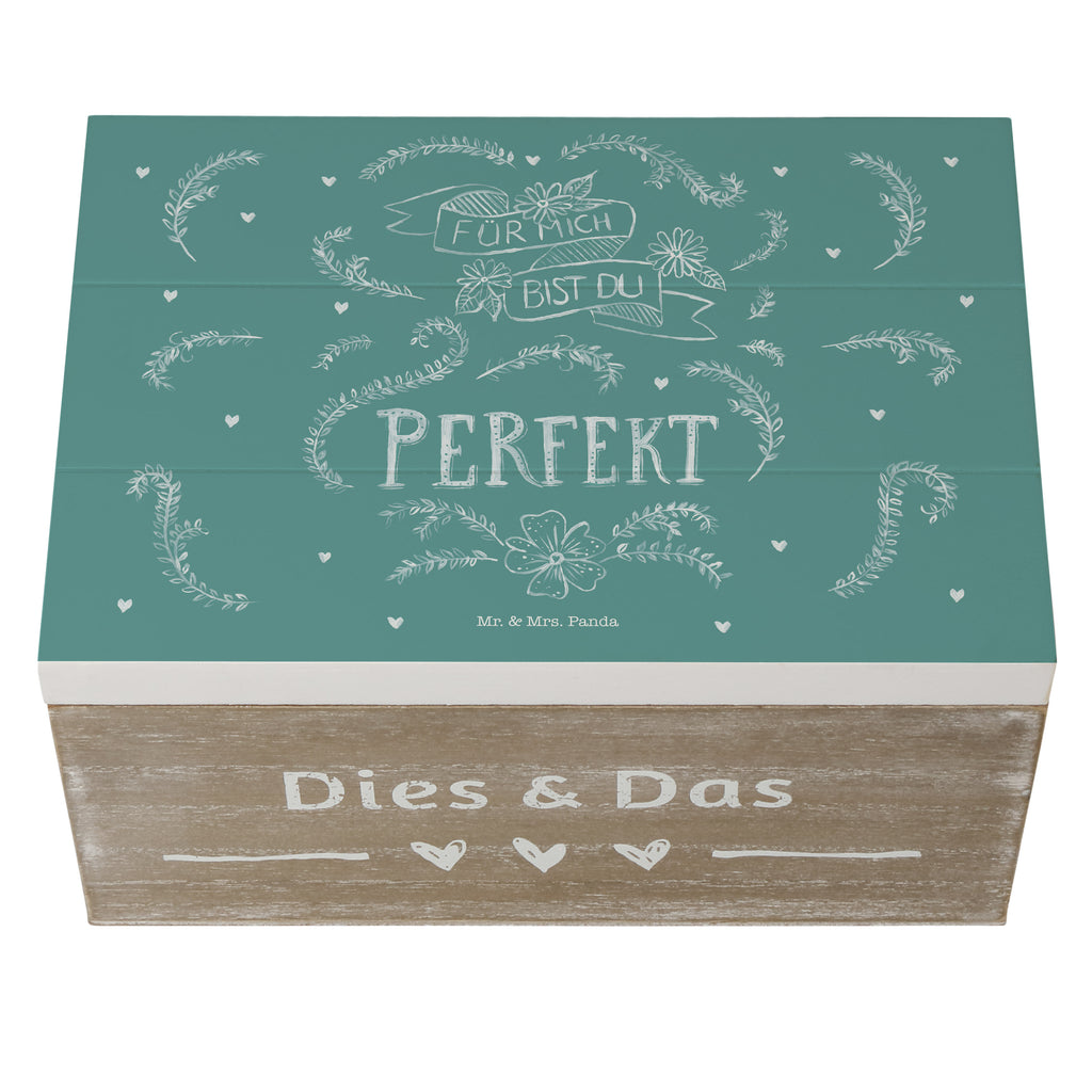 Holzkiste Für mich bist du perfekt Partner Geschenk, Freundin Geschenk, Freund Geschenk, Liebe spruch, Geschenk Jahrestag, Traumfrau, Traummann, Hochzeitstag Holzkiste, Kiste, Schatzkiste, Truhe, Schatulle, XXL,  Erinnerungsbox, Erinnerungskiste, Dekokiste, Aufbewahrungsbox  Blumen Deko, Frühlings Deko, Sommer Deko, Dekoration, positive Botschaft, Naturliebhaber, Outdoor, Natur, Abenteuer