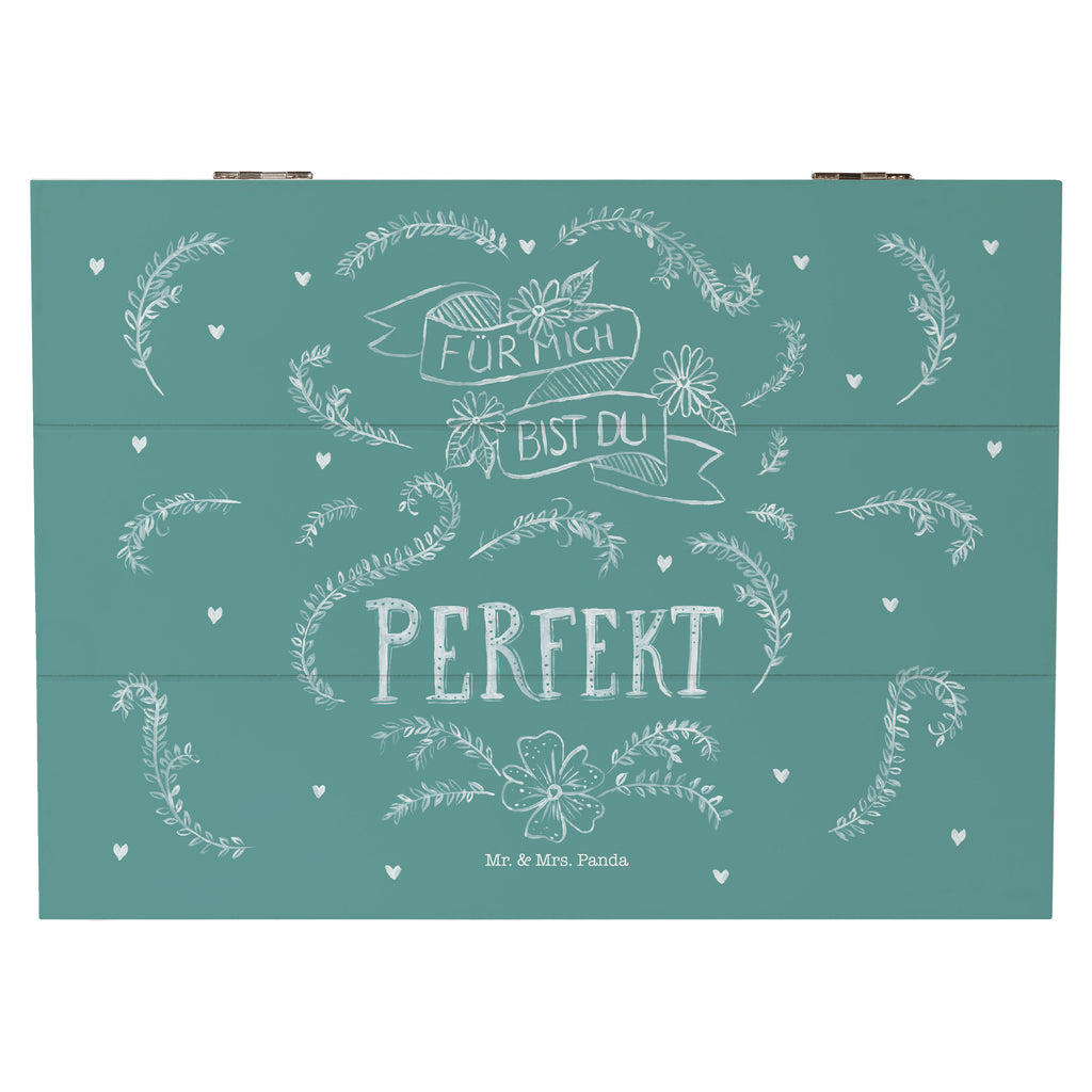 Holzkiste Für mich bist du perfekt Partner Geschenk, Freundin Geschenk, Freund Geschenk, Liebe spruch, Geschenk Jahrestag, Traumfrau, Traummann, Hochzeitstag Holzkiste, Kiste, Schatzkiste, Truhe, Schatulle, XXL,  Erinnerungsbox, Erinnerungskiste, Dekokiste, Aufbewahrungsbox  Blumen Deko, Frühlings Deko, Sommer Deko, Dekoration, positive Botschaft, Naturliebhaber, Outdoor, Natur, Abenteuer