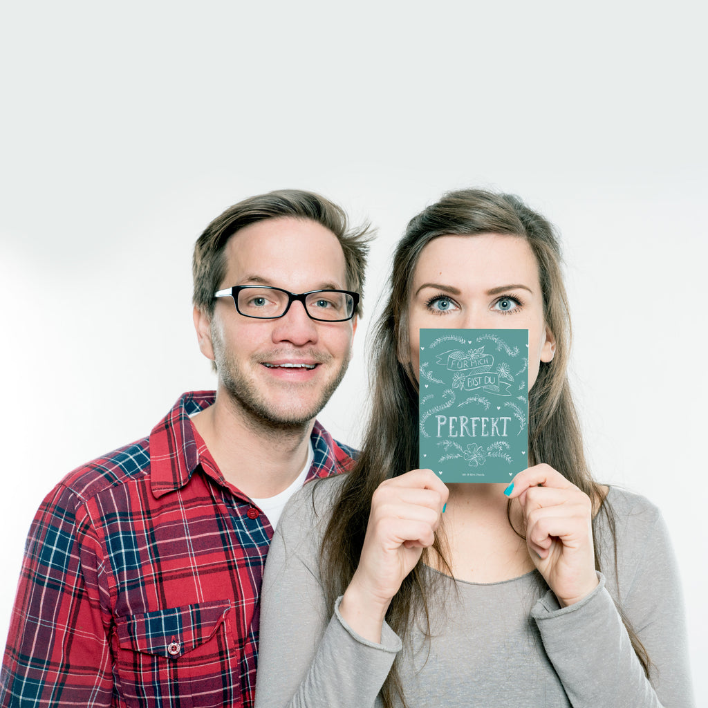 Postkarte Für mich bist du perfekt Geschenkkarte, Grußkarte, Karte, Einladung, Ansichtskarte, Geburtstagskarte, Einladungskarte, Dankeskarte, Blumen Deko, Frühlings Deko, Sommer Deko, Dekoration, positive Botschaft, Naturliebhaber, Outdoor, Natur, Abenteuer, Partner Geschenk, Freundin Geschenk, Freund Geschenk, Liebe spruch, Geschenk Jahrestag, Traumfrau, Traummann, Hochzeitstag