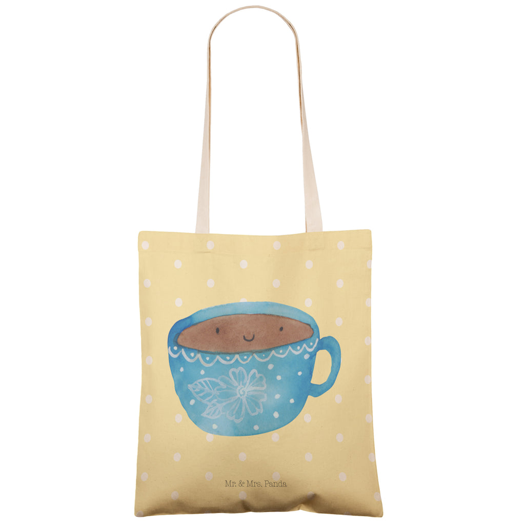 Einkaufstasche Kaffee Tasse Tragetasche, Tasche, Beutel, Stofftasche, Baumwolltasche, Umhängetasche, Shopper, Tiermotive, Gute Laune, lustige Sprüche, Tiere, Kaffee, Tasse, Liebe, Geschmack, Genuss, Glücklich