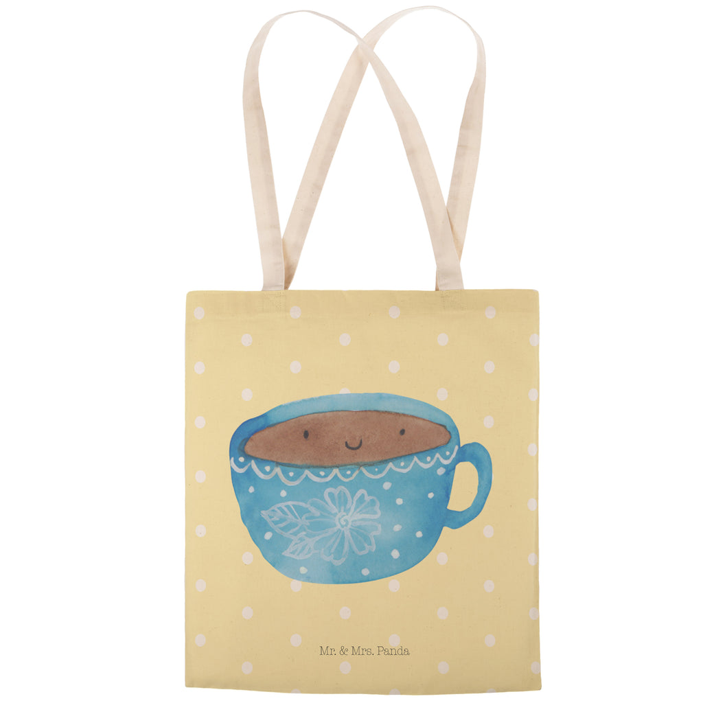 Einkaufstasche Kaffee Tasse Tragetasche, Tasche, Beutel, Stofftasche, Baumwolltasche, Umhängetasche, Shopper, Tiermotive, Gute Laune, lustige Sprüche, Tiere, Kaffee, Tasse, Liebe, Geschmack, Genuss, Glücklich
