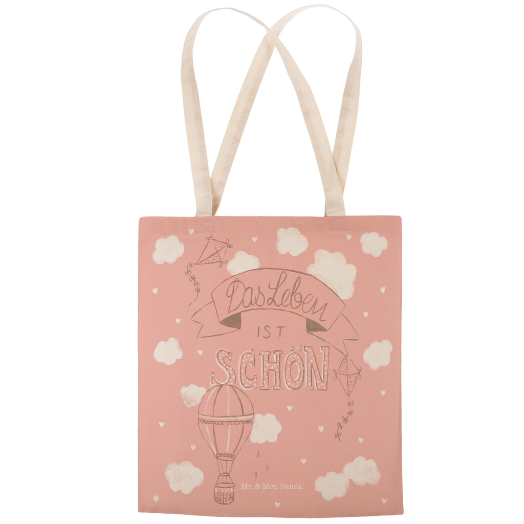 Einkaufstasche Heißluftballons Das Leben ist schön Tragetasche, Tasche, Beutel, Stofftasche, Baumwolltasche, Umhängetasche, Shopper, Blumen Deko, Frühlings Deko, Sommer Deko, Dekoration, positive Botschaft, Naturliebhaber, Outdoor, Natur, Abenteuer, Heißluftballon, Leben, Das Leben ist schön, Spruch Leben, Zitat, Inspiration, erleben, glücklich sein, Deko Haus