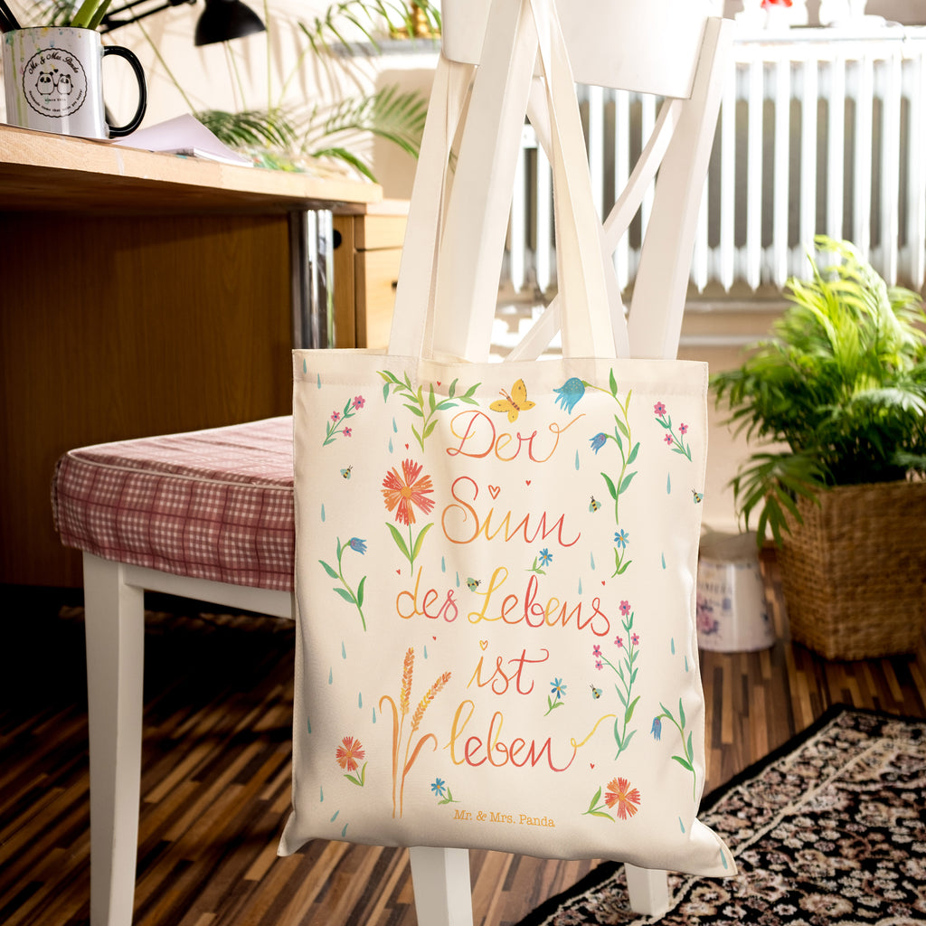 Einkaufstasche Sinn des Lebens Tragetasche, Tasche, Beutel, Stofftasche, Baumwolltasche, Umhängetasche, Shopper, Blumen Deko, Frühlings Deko, Sommer Deko, Dekoration, positive Botschaft, Naturliebhaber, Outdoor, Natur, Abenteuer, Sinn des Lebens, Leben, Sinn, Lebensinhalt, Motivation, Zitat, Spruch, Caspar