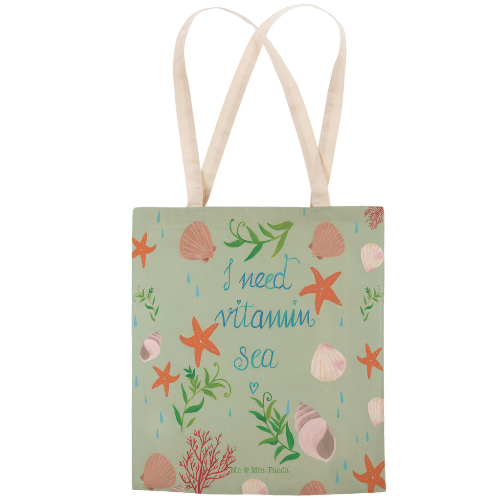 Einkaufstasche Vitamin Sea Tragetasche, Tasche, Beutel, Stofftasche, Baumwolltasche, Umhängetasche, Shopper, Blumen Deko, Frühlings Deko, Sommer Deko, Dekoration, positive Botschaft, Naturliebhaber, Outdoor, Natur, Abenteuer, Vitamin Sea, See, Schwimmen Spruch, Schwimmer Geschenk, Strand Urlaub, Wasserratte Geschenk, Urlaub am Meer