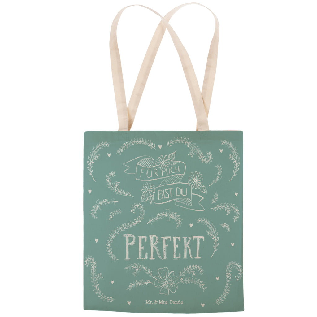 Einkaufstasche Für mich bist du perfekt Tragetasche, Tasche, Beutel, Stofftasche, Baumwolltasche, Umhängetasche, Shopper, Blumen Deko, Frühlings Deko, Sommer Deko, Dekoration, positive Botschaft, Naturliebhaber, Outdoor, Natur, Abenteuer, Partner Geschenk, Freundin Geschenk, Freund Geschenk, Liebe spruch, Geschenk Jahrestag, Traumfrau, Traummann, Hochzeitstag