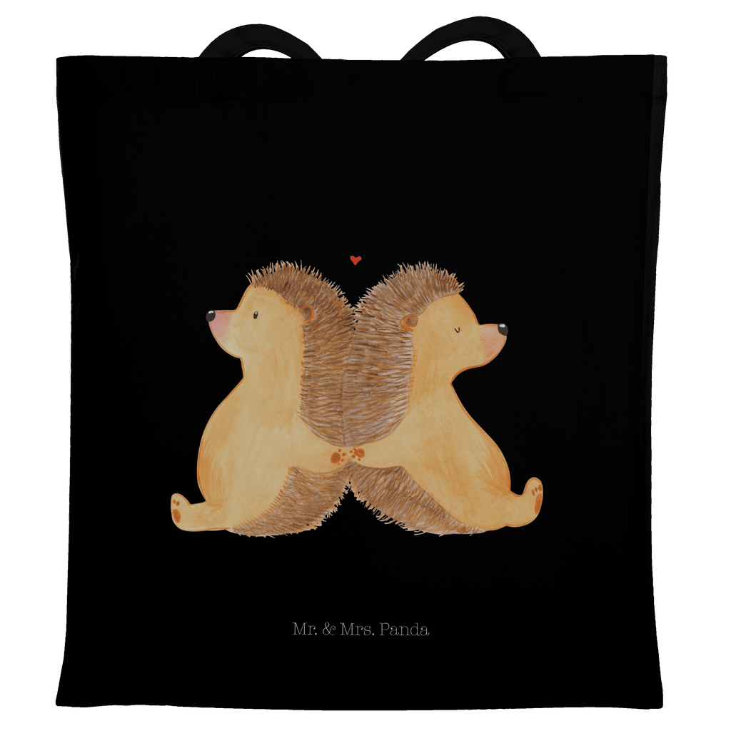 Tragetasche Igel händchenhaltend Beuteltasche, Beutel, Einkaufstasche, Jutebeutel, Stoffbeutel, Liebe, Partner, Freund, Freundin, Ehemann, Ehefrau, Heiraten, Verlobung, Heiratsantrag, Liebesgeschenk, Jahrestag, Hocheitstag, Igel, Igelliebe, Hand in Hand, Liebesbeweis, große Liebe, Liebesbotschaft, Hochzeit, Lieblingsmensch, Gemeinsamkeit, Love, Geschenk für zwei