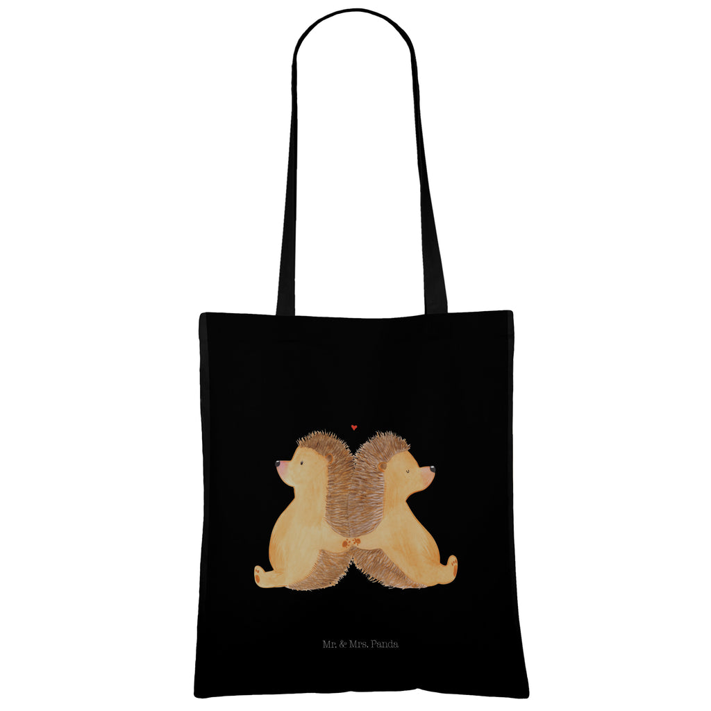 Tragetasche Igel händchenhaltend Beuteltasche, Beutel, Einkaufstasche, Jutebeutel, Stoffbeutel, Liebe, Partner, Freund, Freundin, Ehemann, Ehefrau, Heiraten, Verlobung, Heiratsantrag, Liebesgeschenk, Jahrestag, Hocheitstag, Igel, Igelliebe, Hand in Hand, Liebesbeweis, große Liebe, Liebesbotschaft, Hochzeit, Lieblingsmensch, Gemeinsamkeit, Love, Geschenk für zwei