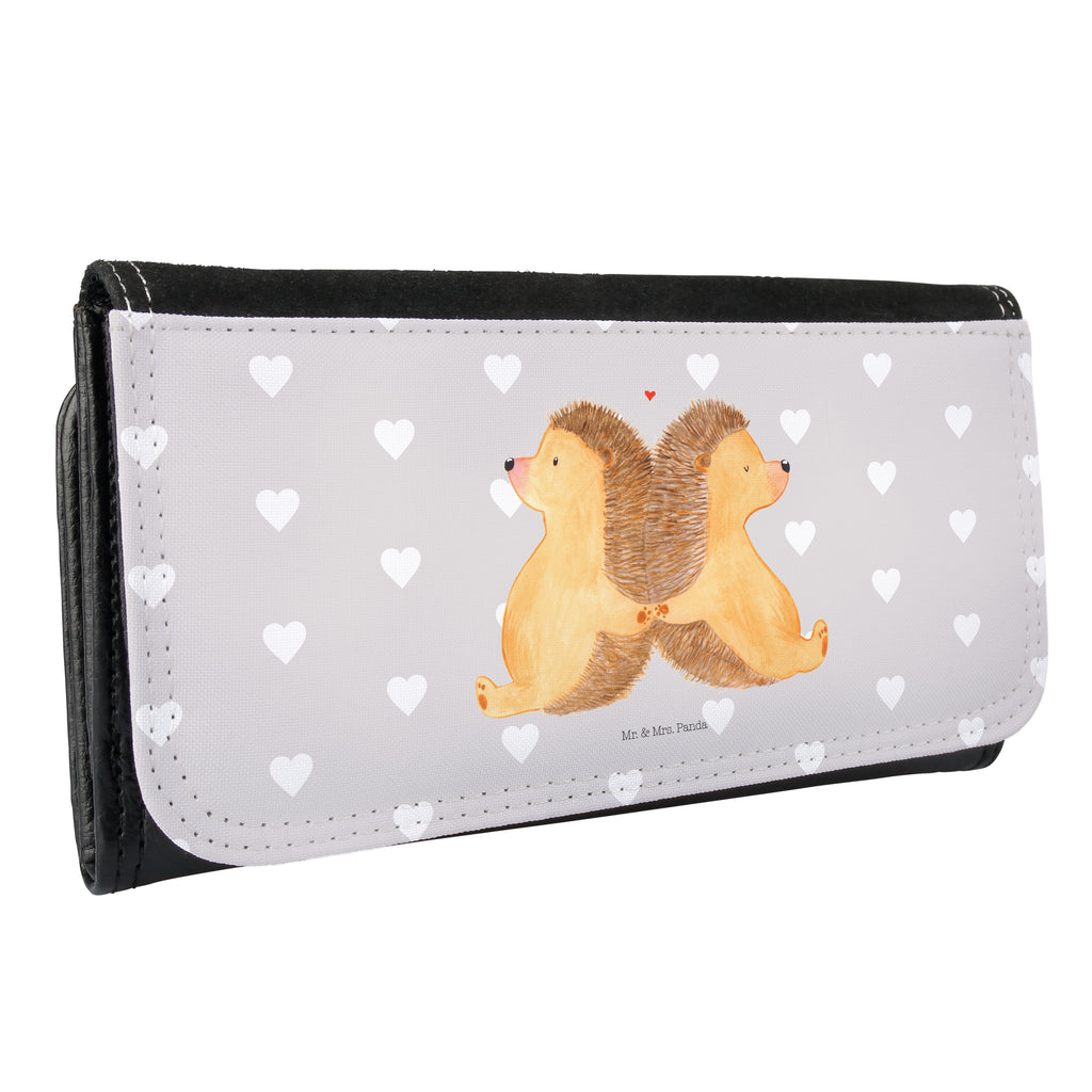 Damen Portemonnaie Igel händchenhaltend Portemonnaie, Portemonee, Geldbörse, Damen, Groß, XXL, Geldbeutel, Portemonnaies, Liebe, Partner, Freund, Freundin, Ehemann, Ehefrau, Heiraten, Verlobung, Heiratsantrag, Liebesgeschenk, Jahrestag, Hocheitstag, Igel, Igelliebe, Hand in Hand, Liebesbeweis, große Liebe, Liebesbotschaft, Hochzeit, Lieblingsmensch, Gemeinsamkeit, Love, Geschenk für zwei