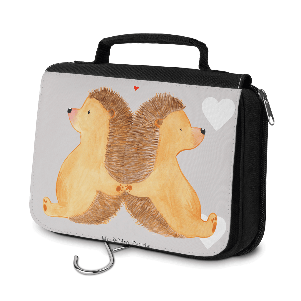 Kulturbeutel Igel händchenhaltend Kulturbeutel, Zum Aufhängen, Waschtasche, Kosmetiktasche, Damen, Herren, Aufbewahrungstasche, Schminktasche, Kosmetikbeutel, Organizer, Kulturtasche, Schminkutensil, Liebe, Partner, Freund, Freundin, Ehemann, Ehefrau, Heiraten, Verlobung, Heiratsantrag, Liebesgeschenk, Jahrestag, Hocheitstag, Igel, Igelliebe, Hand in Hand, Liebesbeweis, große Liebe, Liebesbotschaft, Hochzeit, Lieblingsmensch, Gemeinsamkeit, Love, Geschenk für zwei