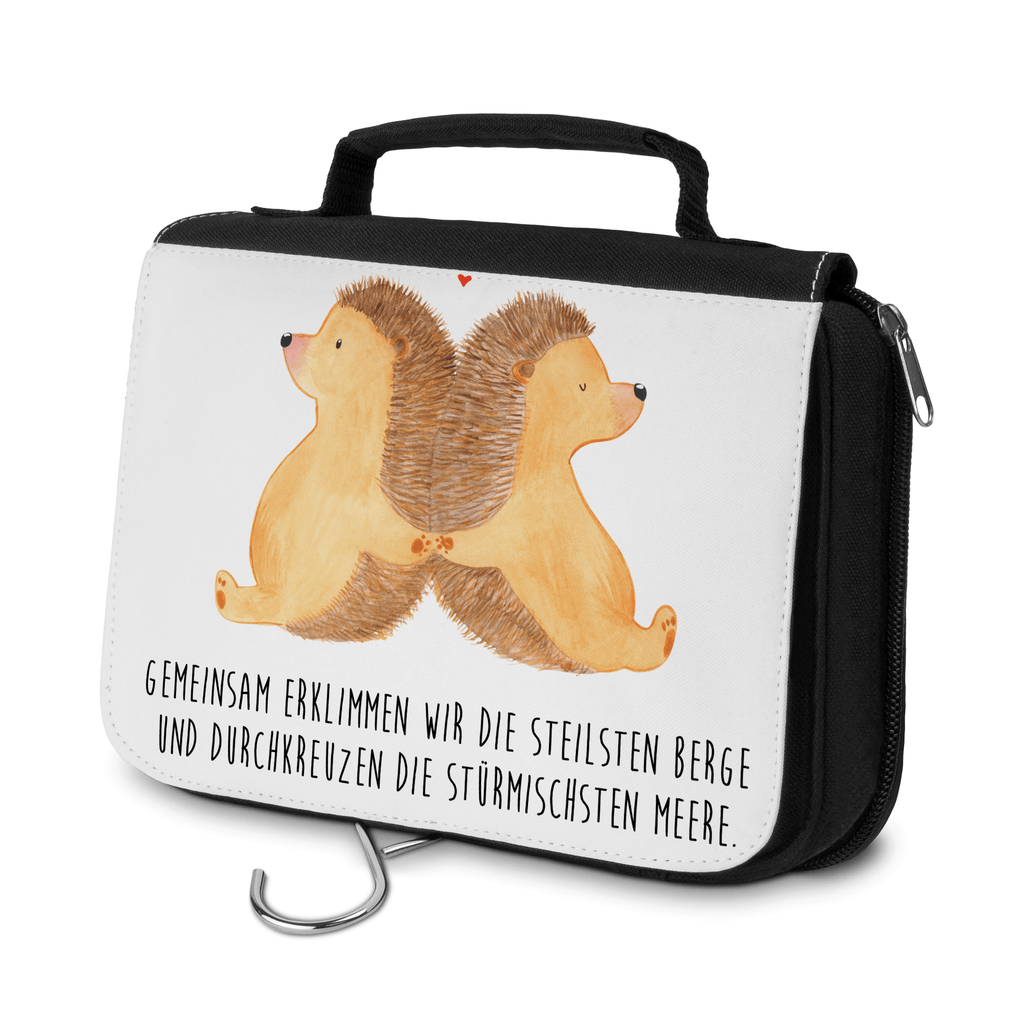 Kulturbeutel Igel händchenhaltend Kulturbeutel, Zum Aufhängen, Waschtasche, Kosmetiktasche, Damen, Herren, Aufbewahrungstasche, Schminktasche, Kosmetikbeutel, Organizer, Kulturtasche, Schminkutensil, Liebe, Partner, Freund, Freundin, Ehemann, Ehefrau, Heiraten, Verlobung, Heiratsantrag, Liebesgeschenk, Jahrestag, Hocheitstag, Igel, Igelliebe, Hand in Hand, Liebesbeweis, große Liebe, Liebesbotschaft, Hochzeit, Lieblingsmensch, Gemeinsamkeit, Love, Geschenk für zwei