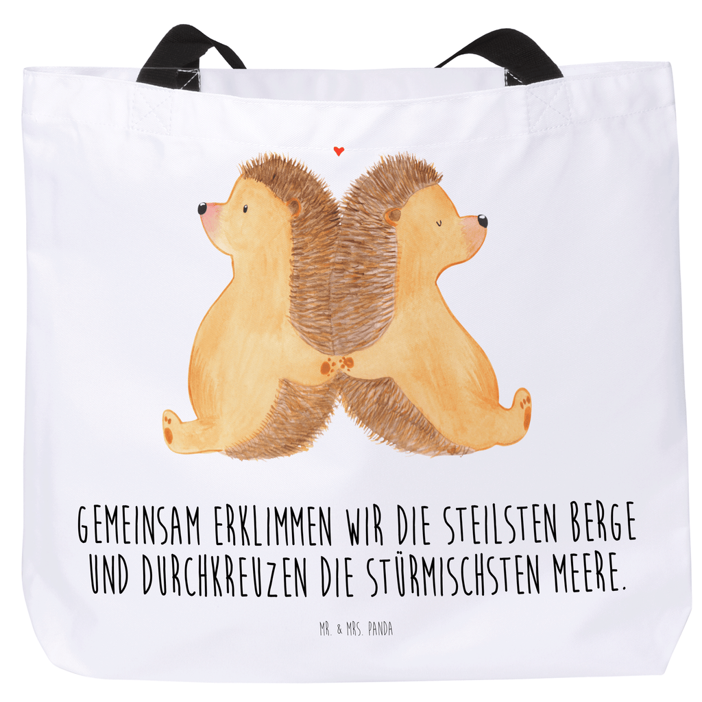 Shopper Igel händchenhaltend Beutel, Einkaufstasche, Tasche, Strandtasche, Einkaufsbeutel, Shopper, Schultasche, Freizeittasche, Tragebeutel, Schulbeutel, Alltagstasche, Liebe, Partner, Freund, Freundin, Ehemann, Ehefrau, Heiraten, Verlobung, Heiratsantrag, Liebesgeschenk, Jahrestag, Hocheitstag, Igel, Igelliebe, Hand in Hand, Liebesbeweis, große Liebe, Liebesbotschaft, Hochzeit, Lieblingsmensch, Gemeinsamkeit, Love, Geschenk für zwei