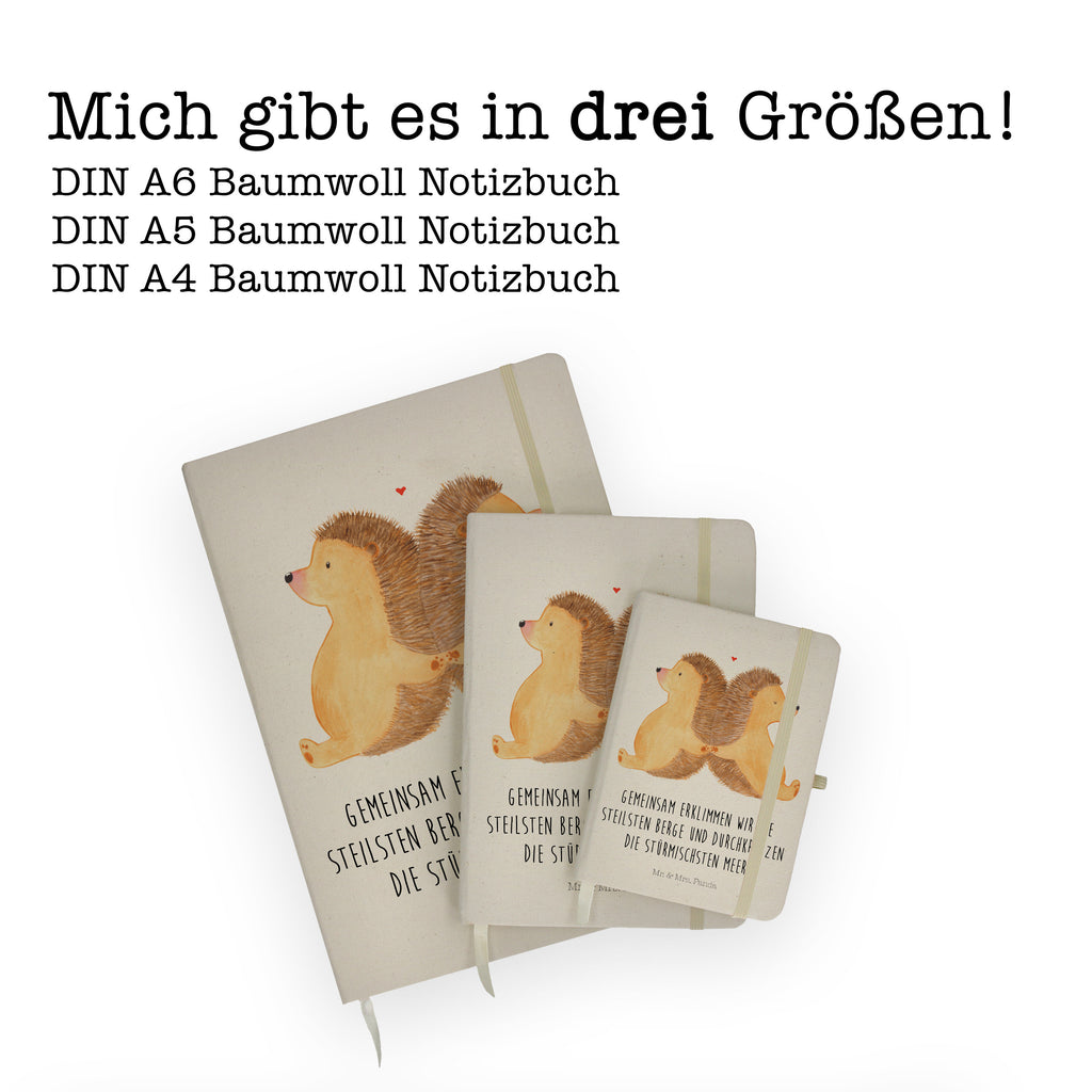 DIN A6 Baumwoll Notizbuch Igel händchenhaltend Notizen, Eintragebuch, Tagebuch, Notizblock, Adressbuch, Journal, Kladde, Skizzenbuch, Notizheft, Schreibbuch, Schreibheft, Liebe, Partner, Freund, Freundin, Ehemann, Ehefrau, Heiraten, Verlobung, Heiratsantrag, Liebesgeschenk, Jahrestag, Hocheitstag, Igel, Igelliebe, Hand in Hand, Liebesbeweis, große Liebe, Liebesbotschaft, Hochzeit, Lieblingsmensch, Gemeinsamkeit, Love, Geschenk für zwei