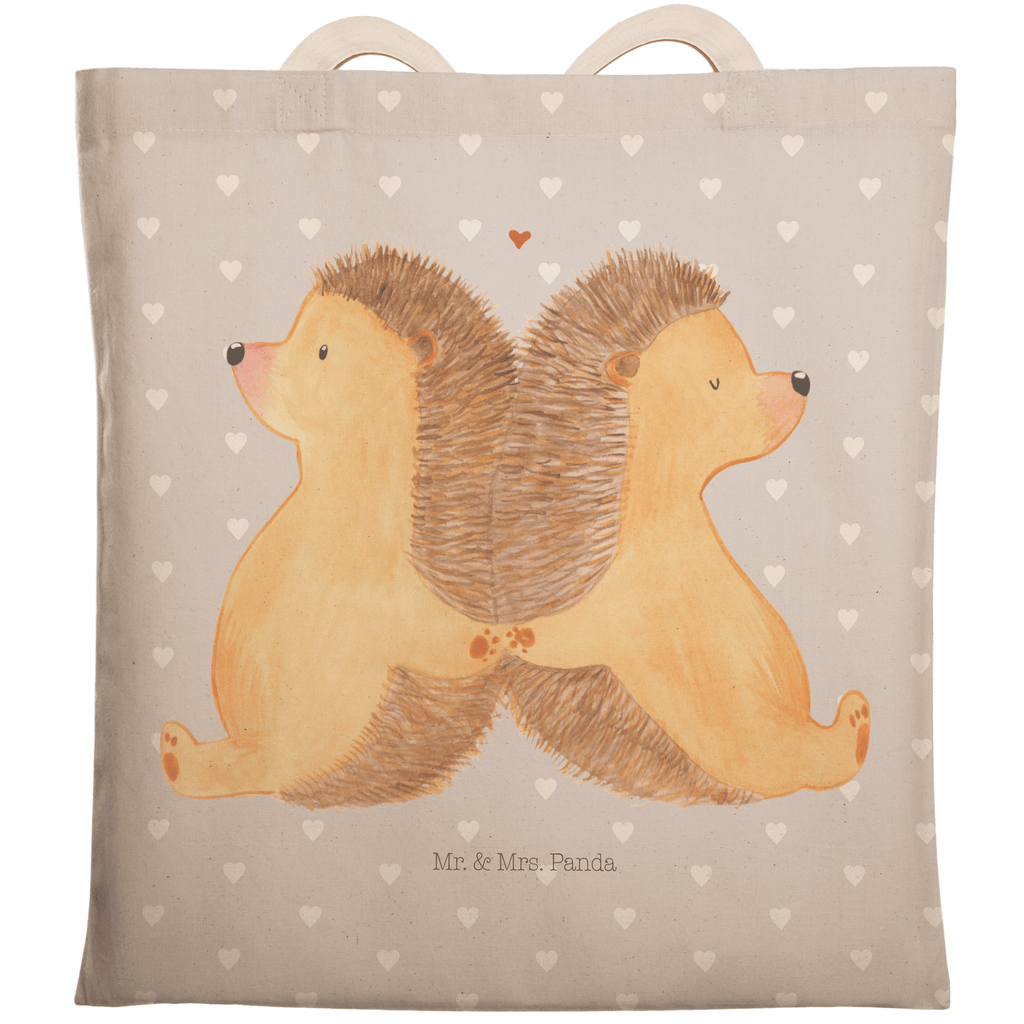 Einkaufstasche Igel händchenhaltend Tragetasche, Tasche, Beutel, Stofftasche, Baumwolltasche, Umhängetasche, Shopper, Liebe, Partner, Freund, Freundin, Ehemann, Ehefrau, Heiraten, Verlobung, Heiratsantrag, Liebesgeschenk, Jahrestag, Hocheitstag, Igel, Igelliebe, Hand in Hand, Liebesbeweis, große Liebe, Liebesbotschaft, Hochzeit, Lieblingsmensch, Gemeinsamkeit, Love, Geschenk für zwei