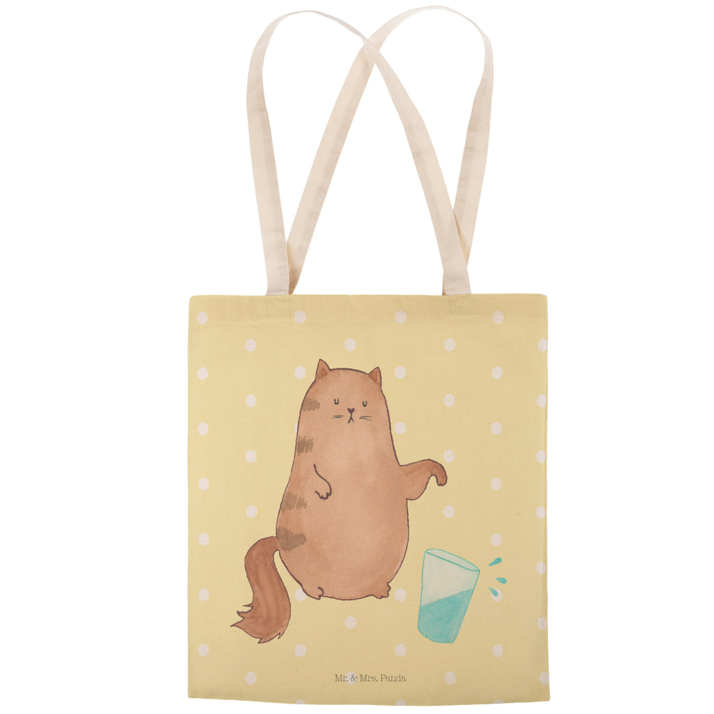 Einkaufstasche Katze Wasserglas Tragetasche, Tasche, Beutel, Stofftasche, Baumwolltasche, Umhängetasche, Shopper, Katze, Katzenmotiv, Katzenfan, Katzendeko, Katzenfreund, Katzenliebhaber, Katzenprodukte, Katzenartikel, Katzenaccessoires, Katzensouvenirs, Katzenliebhaberprodukte, Katzenmotive, Katzen, Kater, Mietze, Cat, Cats, Katzenhalter, Katzenbesitzerin, Haustier, Wasser, Glas