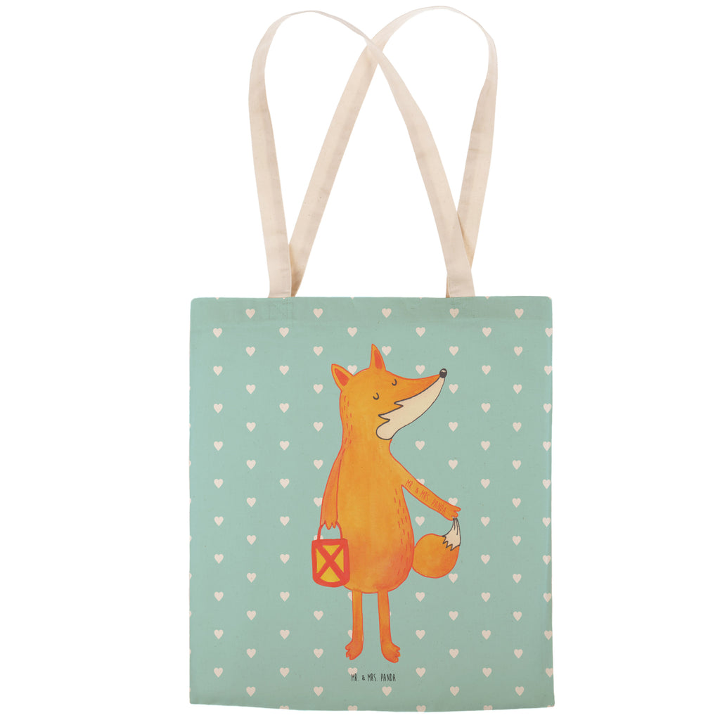 Einkaufstasche Fuchs Laterne Tragetasche, Tasche, Beutel, Stofftasche, Baumwolltasche, Umhängetasche, Shopper, Fuchs, Füchse, Spruch trösten, Liebeskummer Spruch, Laterne, Sankt Martin, Laternenumzug, Aufmuntern, Cäsar Otto Hugo Flaischlen