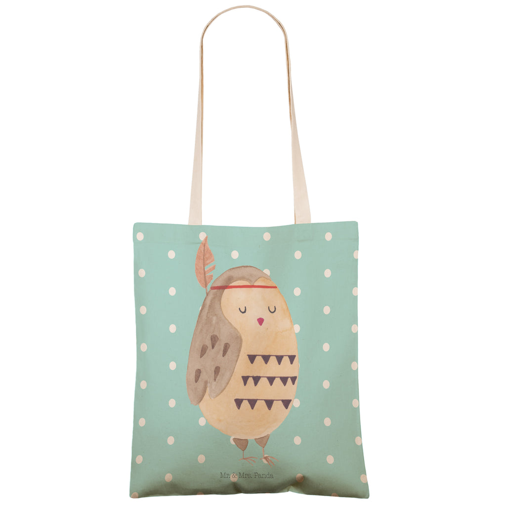 Einkaufstasche Eule Federschmuck Tragetasche, Tasche, Beutel, Stofftasche, Baumwolltasche, Umhängetasche, Shopper, Eule, Eule Deko, Owl, Das Leben ist ein Abenteuer, Reisespruch, Federschmuck, Dekoration