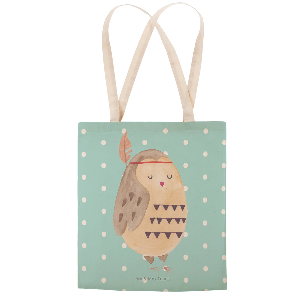 Einkaufstasche Eule Federschmuck Tragetasche, Tasche, Beutel, Stofftasche, Baumwolltasche, Umhängetasche, Shopper, Eule, Eule Deko, Owl, Das Leben ist ein Abenteuer, Reisespruch, Federschmuck, Dekoration