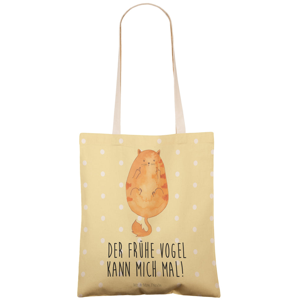 Einkaufstasche Katze Frühaufsteher Tragetasche, Tasche, Beutel, Stofftasche, Baumwolltasche, Umhängetasche, Shopper, Katze, Katzenmotiv, Katzenfan, Katzendeko, Katzenfreund, Katzenliebhaber, Katzenprodukte, Katzenartikel, Katzenaccessoires, Katzensouvenirs, Katzenliebhaberprodukte, Katzenmotive, Der frühe Vogel kann mich mal, Morgenmuffel, Frühaufsteher, Kaffee, Katzen, Kater, Mietze