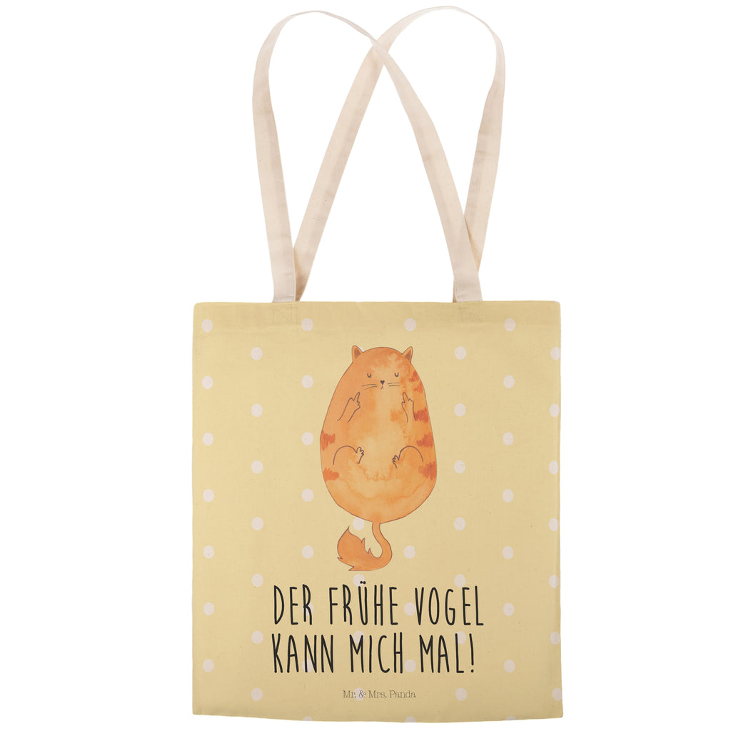 Einkaufstasche Katze Frühaufsteher Tragetasche, Tasche, Beutel, Stofftasche, Baumwolltasche, Umhängetasche, Shopper, Katze, Katzenmotiv, Katzenfan, Katzendeko, Katzenfreund, Katzenliebhaber, Katzenprodukte, Katzenartikel, Katzenaccessoires, Katzensouvenirs, Katzenliebhaberprodukte, Katzenmotive, Der frühe Vogel kann mich mal, Morgenmuffel, Frühaufsteher, Kaffee, Katzen, Kater, Mietze