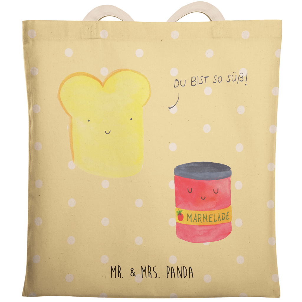 Einkaufstasche Toast & Marmelade Tragetasche, Tasche, Beutel, Stofftasche, Baumwolltasche, Umhängetasche, Shopper, Tiermotive, Gute Laune, lustige Sprüche, Tiere, Toast, Marmelade, Dreamteam, süße Postkarte, süß, Küche Deko, Küche Spruch, Frühstück Einladung, Brot, Toastbrot
