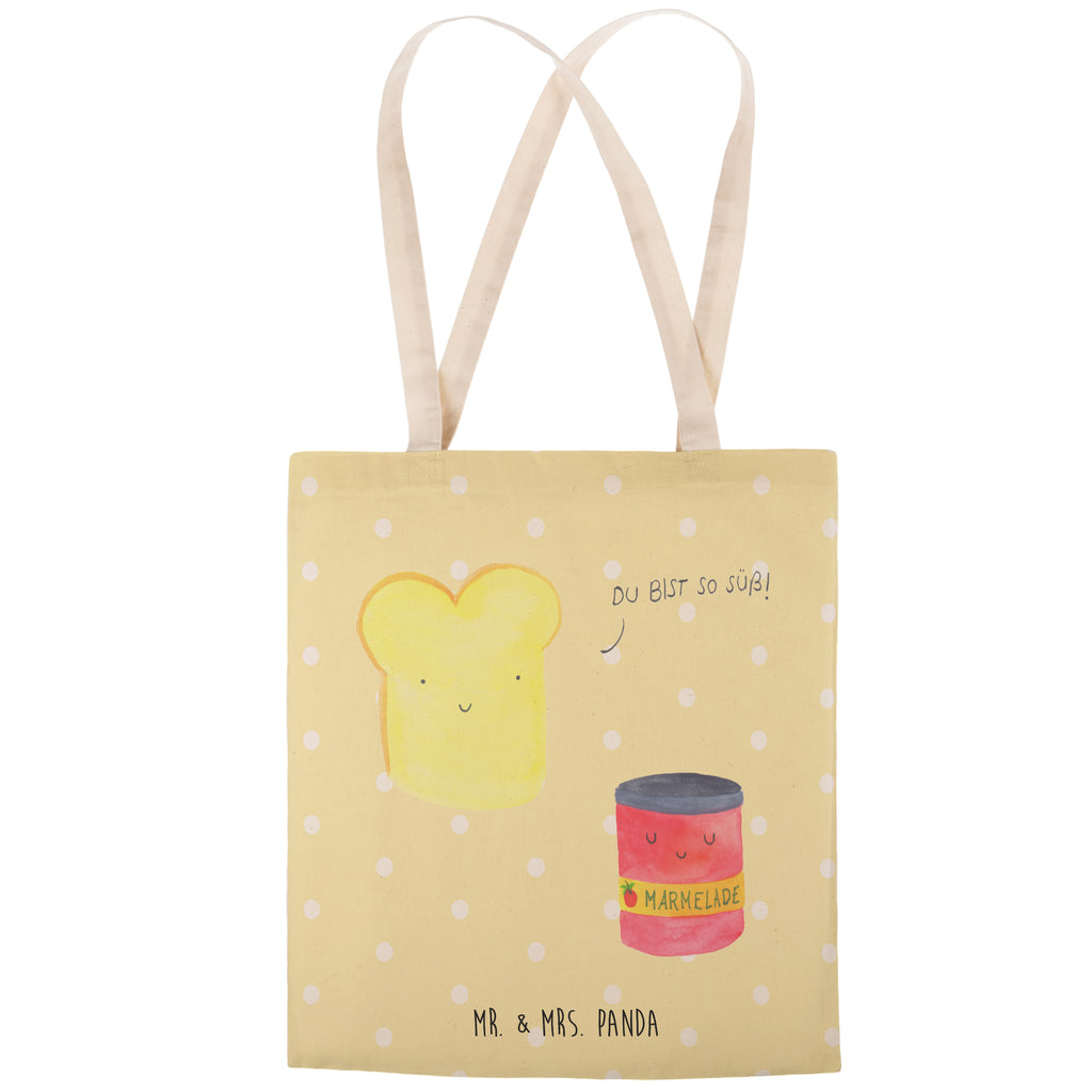 Einkaufstasche Toast & Marmelade Tragetasche, Tasche, Beutel, Stofftasche, Baumwolltasche, Umhängetasche, Shopper, Tiermotive, Gute Laune, lustige Sprüche, Tiere, Toast, Marmelade, Dreamteam, süße Postkarte, süß, Küche Deko, Küche Spruch, Frühstück Einladung, Brot, Toastbrot