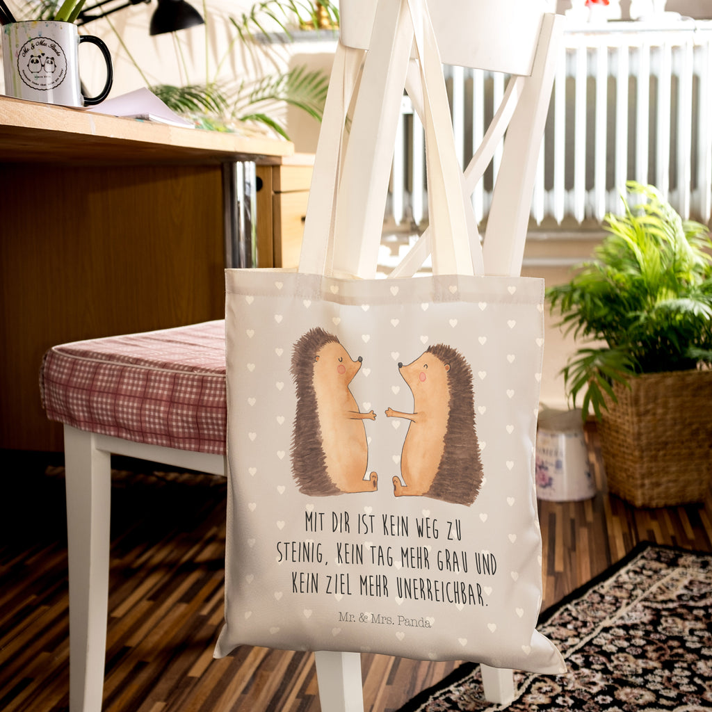 Einkaufstasche Igel Liebe Tragetasche, Tasche, Beutel, Stofftasche, Baumwolltasche, Umhängetasche, Shopper, Liebe, Partner, Freund, Freundin, Ehemann, Ehefrau, Heiraten, Verlobung, Heiratsantrag, Liebesgeschenk, Jahrestag, Hocheitstag, Verliebt, Verlobt, Verheiratet, Geschenk, Liebesbeweis, Hochzeitstag, Hochzeit, Igel