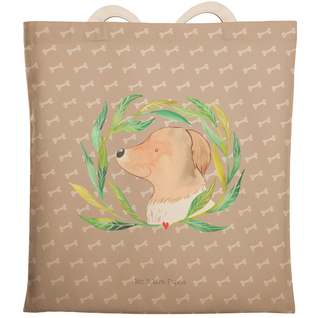 Einkaufstasche Hund Ranke Tragetasche, Tasche, Beutel, Stofftasche, Baumwolltasche, Umhängetasche, Shopper, Hund, Hundemotiv, Haustier, Hunderasse, Tierliebhaber, Hundebesitzer, Sprüche, Ranke, Therapie, Selbsttherapie, Hundeliebe, Hundeglück, Hunde