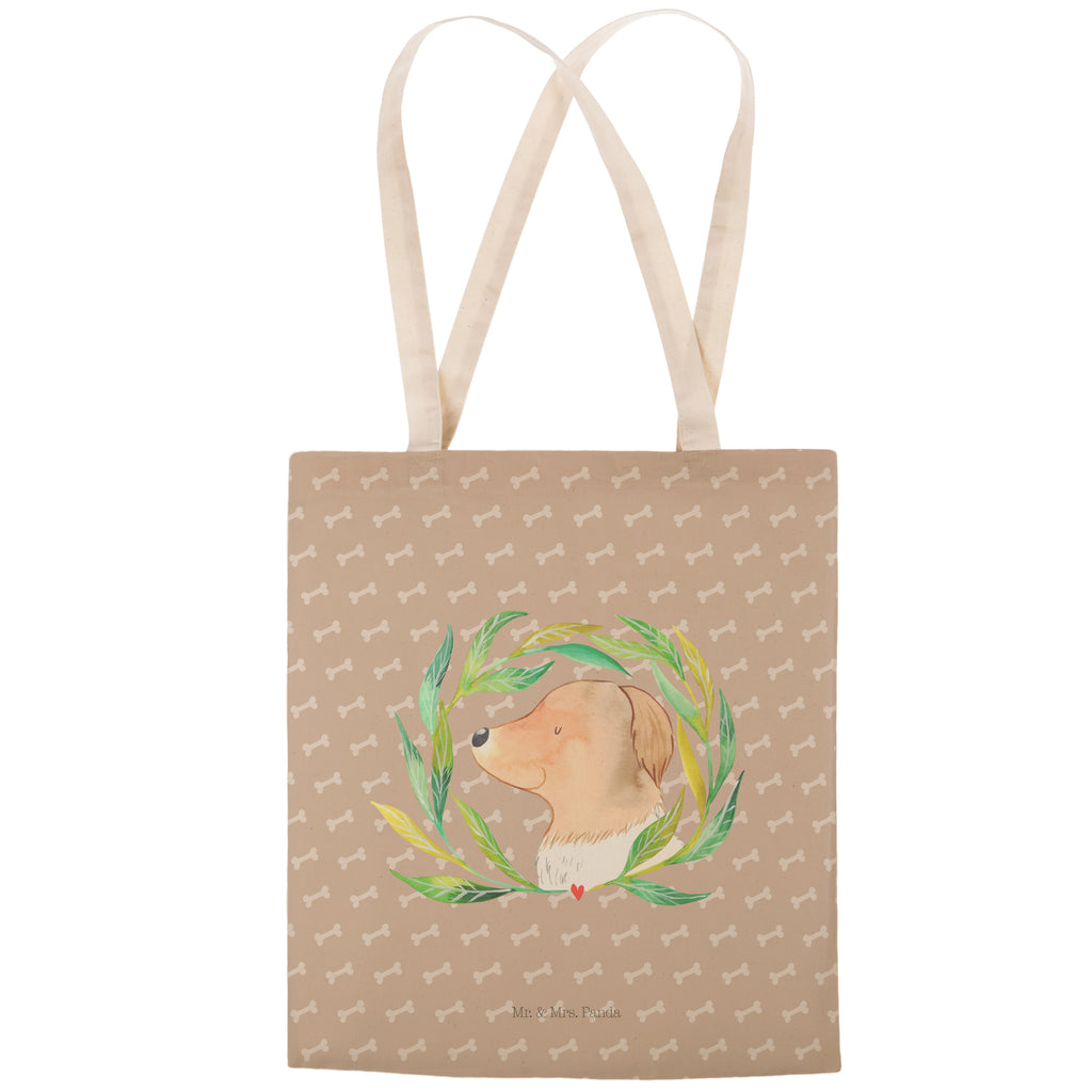 Einkaufstasche Hund Ranke Tragetasche, Tasche, Beutel, Stofftasche, Baumwolltasche, Umhängetasche, Shopper, Hund, Hundemotiv, Haustier, Hunderasse, Tierliebhaber, Hundebesitzer, Sprüche, Ranke, Therapie, Selbsttherapie, Hundeliebe, Hundeglück, Hunde