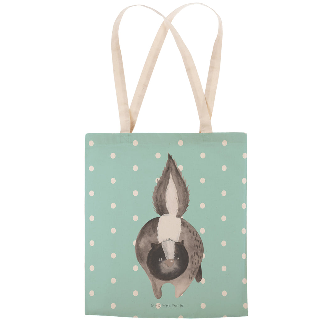 Einkaufstasche Stinktier Angriff Tragetasche, Tasche, Beutel, Stofftasche, Baumwolltasche, Umhängetasche, Shopper, Stinktier, Skunk, Wildtier, Raubtier, Stinker, Stinki, wütend, Drohung