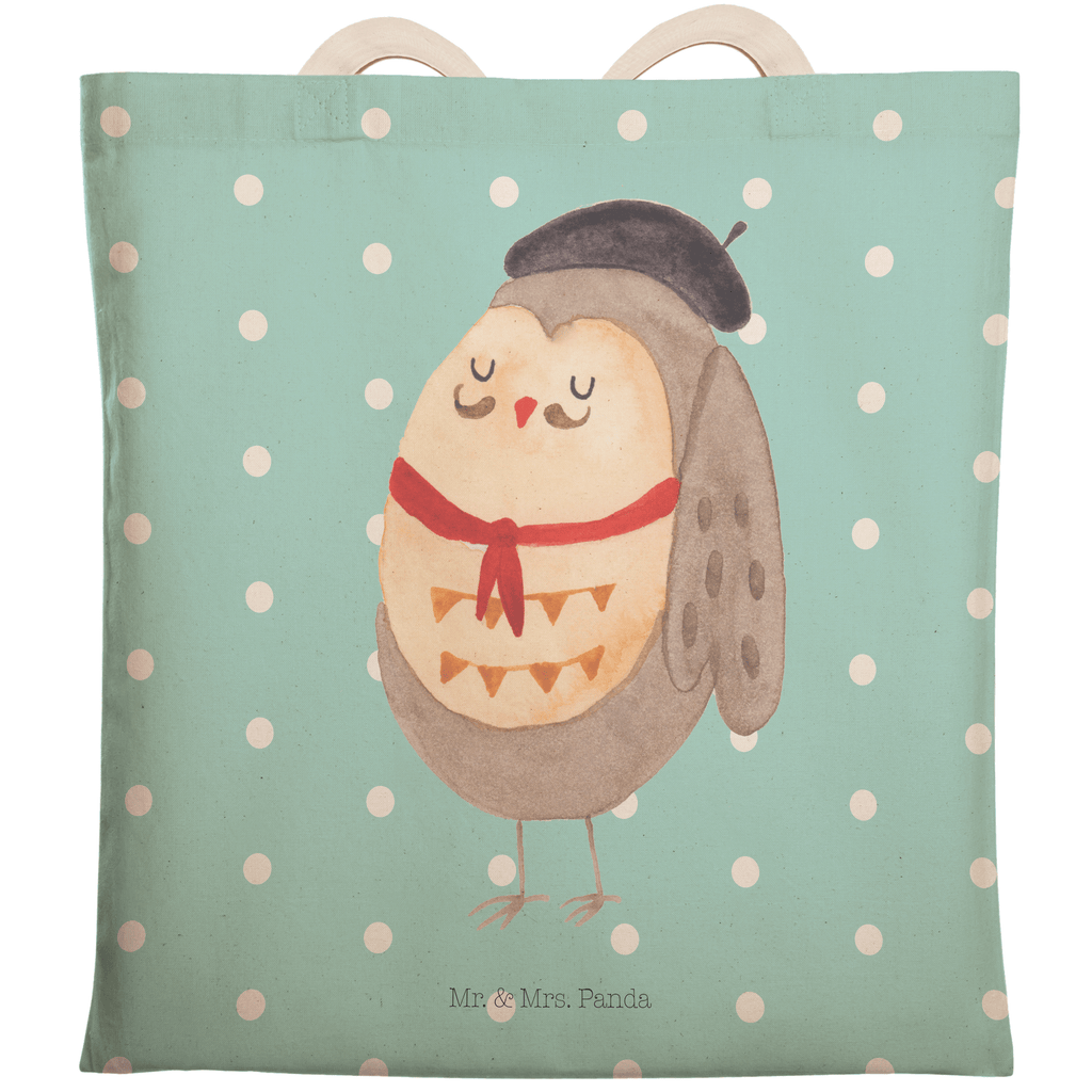 Einkaufstasche Eule Französisch Tragetasche, Tasche, Beutel, Stofftasche, Baumwolltasche, Umhängetasche, Shopper, Eule, Eulen, Eule Deko, Owl, hibou, La vie est belle, das Leben ist schön, Spruch schön, Spruch Französisch, Frankreich