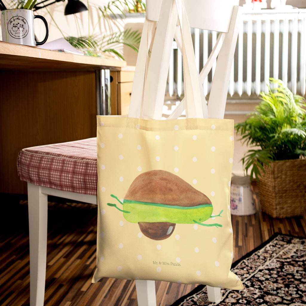 Einkaufstasche Avocado Yoga Tragetasche, Tasche, Beutel, Stofftasche, Baumwolltasche, Umhängetasche, Shopper, Avocado, Veggie, Vegan, Gesund, Avocado Yoga Vegan