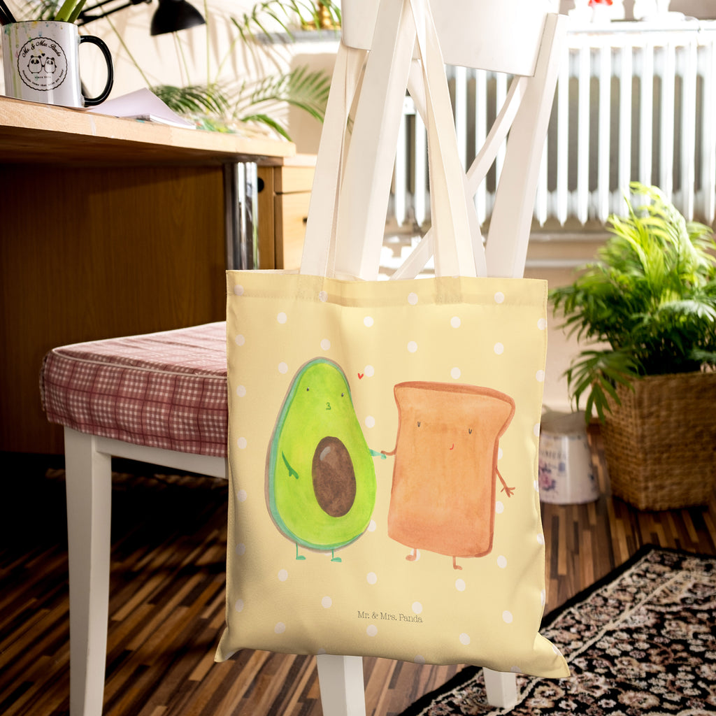 Einkaufstasche Avocado + Toast Tragetasche, Tasche, Beutel, Stofftasche, Baumwolltasche, Umhängetasche, Shopper, Avocado, Veggie, Vegan, Gesund, Toast, Toastbrot, Liebespaar, Pärchen, Freund, Freundin, Verlobt, Verlobungsparty, Hochzeit, Hochzeitsgeschenk, Jahrestag, Jahrestagsgeschenk