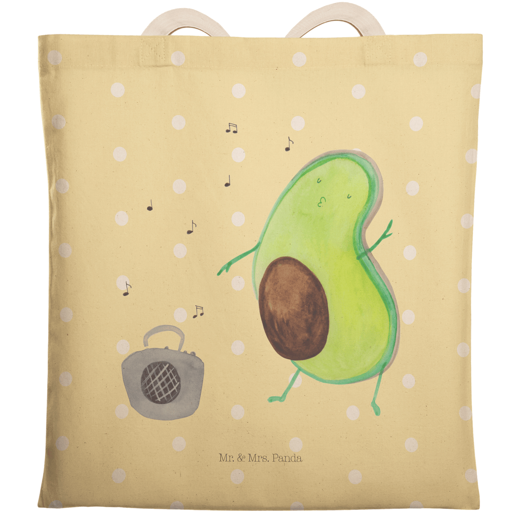 Einkaufstasche Avocado tanzt Tragetasche, Tasche, Beutel, Stofftasche, Baumwolltasche, Umhängetasche, Shopper, Avocado, Veggie, Vegan, Gesund