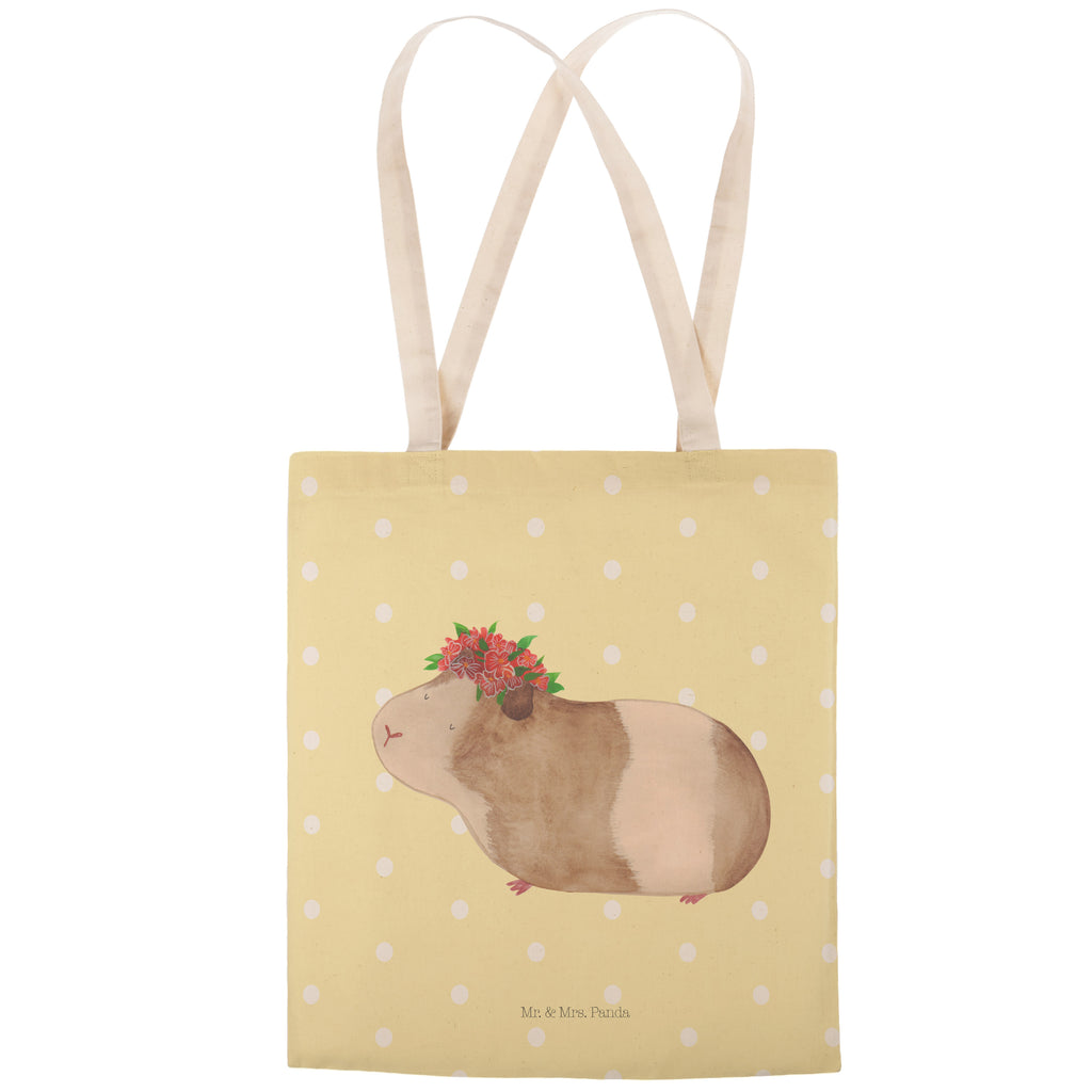 Einkaufstasche Meerschweinchen weise Tragetasche, Tasche, Beutel, Stofftasche, Baumwolltasche, Umhängetasche, Shopper, Tiermotive, Gute Laune, lustige Sprüche, Tiere, Meerschweinchen, Meerie, Meeries, Wunder, Blumenkind, Realität, Spruch, Weisheit, Motivation, Wunderland