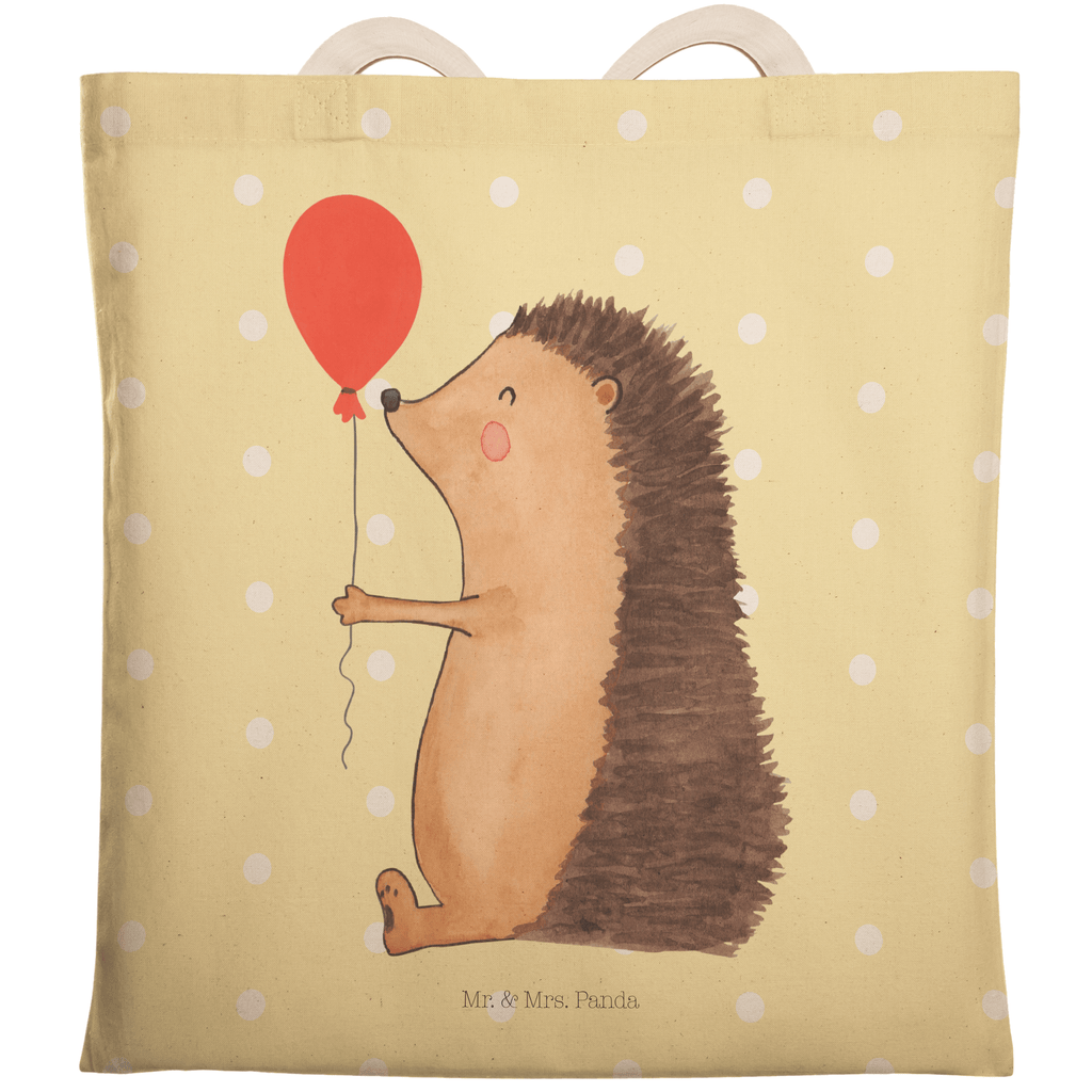 Einkaufstasche Igel mit Luftballon Tragetasche, Tasche, Beutel, Stofftasche, Baumwolltasche, Umhängetasche, Shopper, Tiermotive, Gute Laune, lustige Sprüche, Tiere, Igel, Geburtstag, Herzlichen Glückwunsch, Glückwunsch, Geburtstagskind, Ballon, Happy Birthday