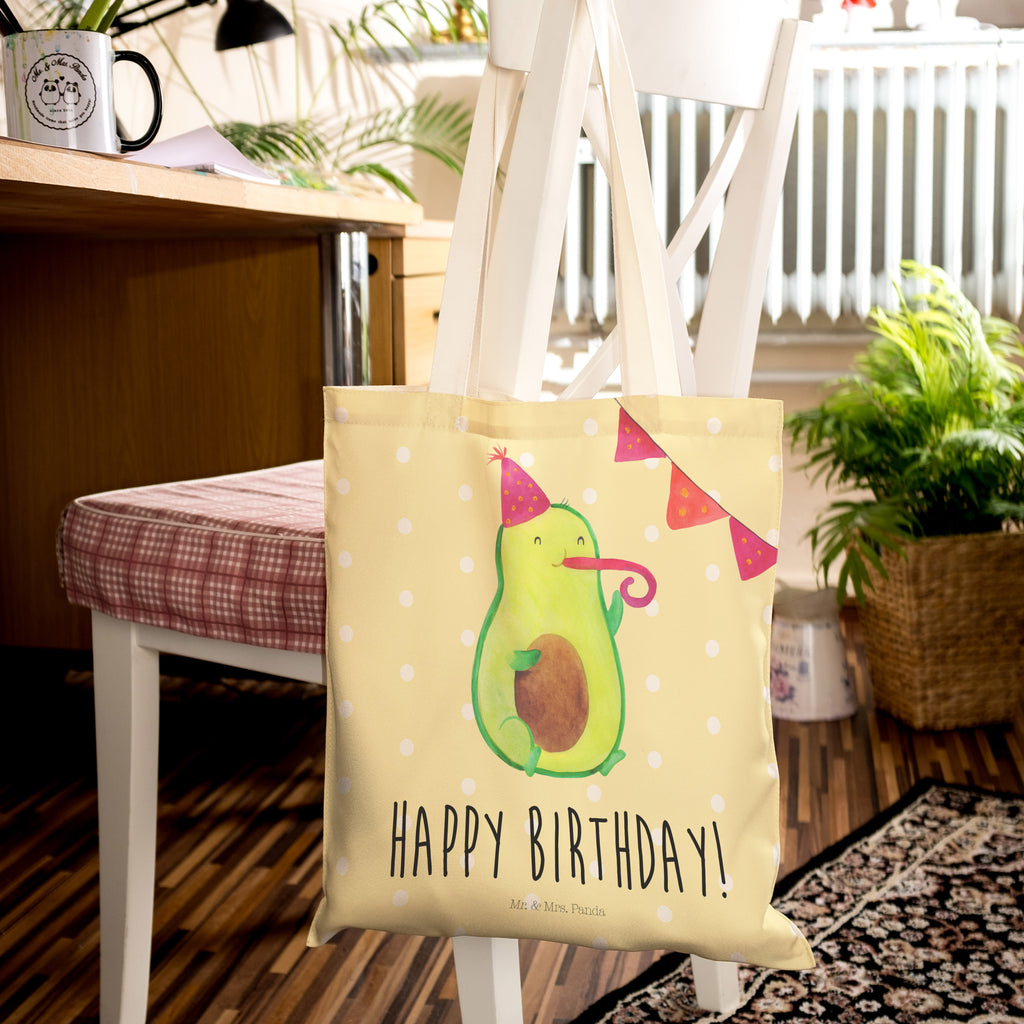 Einkaufstasche Avocado Birthday Tragetasche, Tasche, Beutel, Stofftasche, Baumwolltasche, Umhängetasche, Shopper, Avocado, Veggie, Vegan, Gesund
