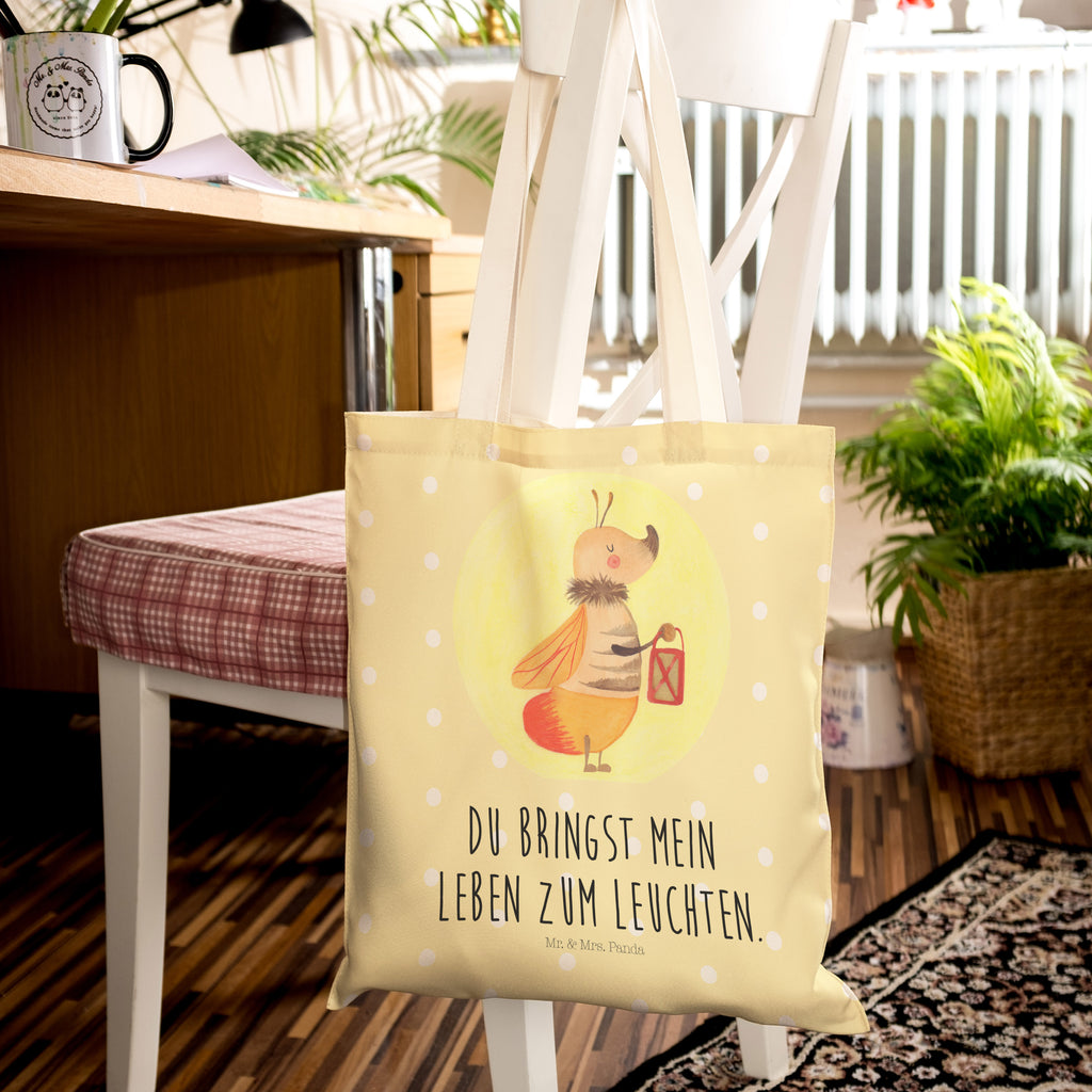 Einkaufstasche Glühwürmchen Tragetasche, Tasche, Beutel, Stofftasche, Baumwolltasche, Umhängetasche, Shopper, Tiermotive, Gute Laune, lustige Sprüche, Tiere, Glühwürmchen, Glühwurm, Falter, Liebe, Leuchten, magisch, Liebesbeweis, Lieblingsmensch, Verlobung, Heiratsantrag, Jahrestag, Liebesspruch