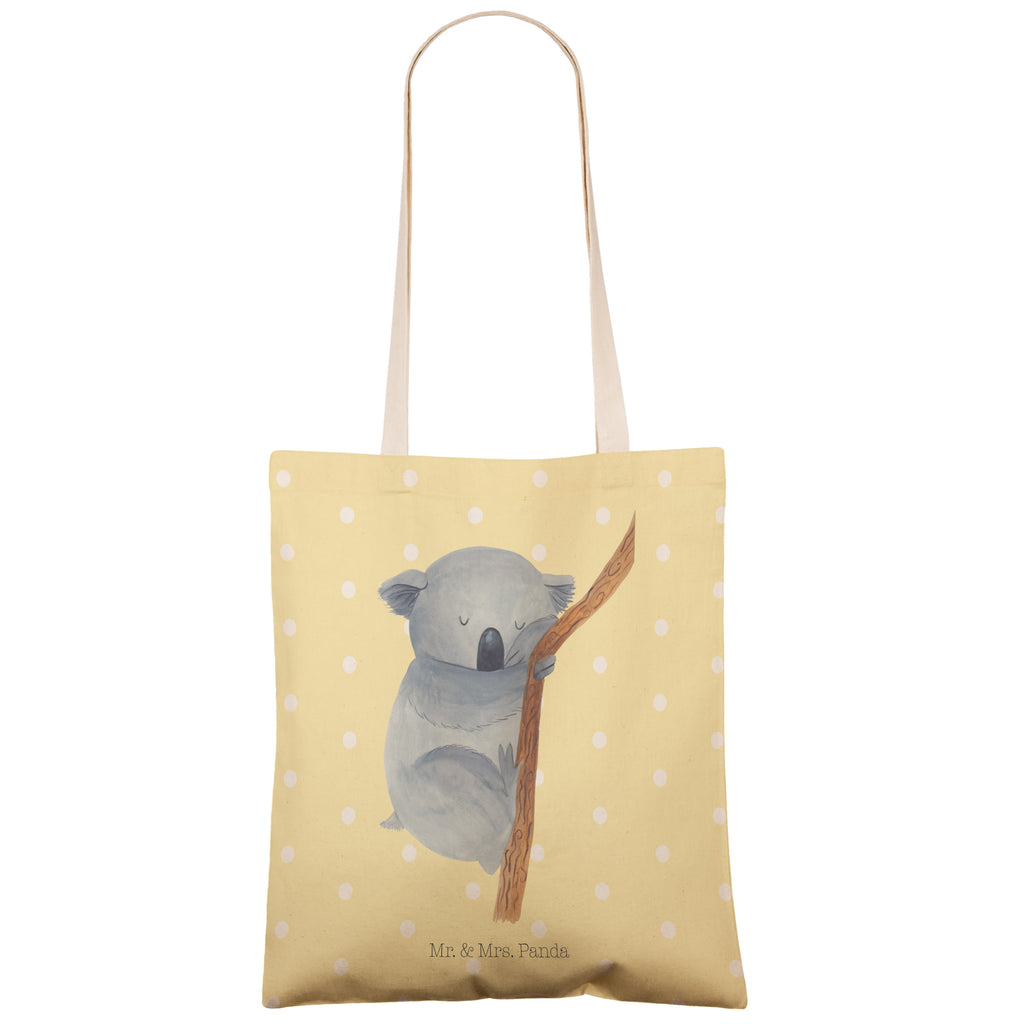 Einkaufstasche Koalabär Tragetasche, Tasche, Beutel, Stofftasche, Baumwolltasche, Umhängetasche, Shopper, Tiermotive, Gute Laune, lustige Sprüche, Tiere, Koala, träumen, Traum, schlafen, Schlafzimmer, Traumland, Bär, Koalabär