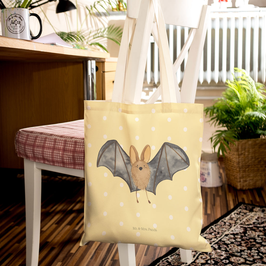 Einkaufstasche Fledermaus Flügel Tragetasche, Tasche, Beutel, Stofftasche, Baumwolltasche, Umhängetasche, Shopper, Tiermotive, Gute Laune, lustige Sprüche, Tiere
