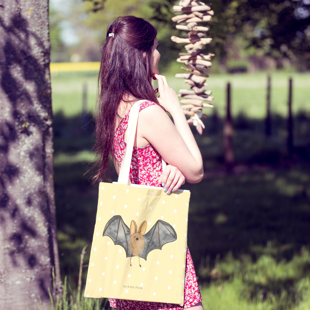 Einkaufstasche Fledermaus Flügel Tragetasche, Tasche, Beutel, Stofftasche, Baumwolltasche, Umhängetasche, Shopper, Tiermotive, Gute Laune, lustige Sprüche, Tiere