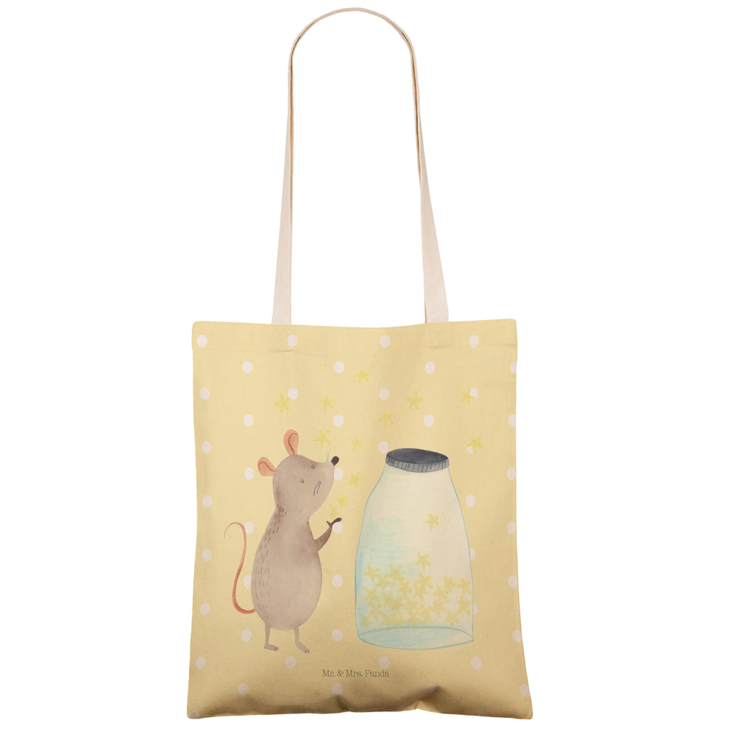 Einkaufstasche Maus Sterne Tragetasche, Tasche, Beutel, Stofftasche, Baumwolltasche, Umhängetasche, Shopper, Tiermotive, Gute Laune, lustige Sprüche, Tiere, Maus, Sterne, Wunsch, Kind, Taufe, Taufgeschenk, Geburt, Schwangerschaft, erstes Kind, Kindergeburtstag, Geburtstag, Hoffnung, Träume
