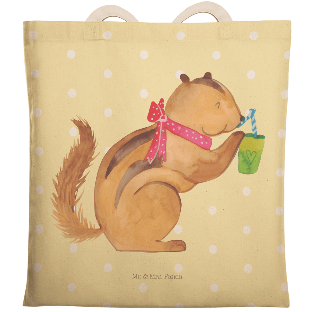 Einkaufstasche Eichhörnchen Smoothie Tragetasche, Tasche, Beutel, Stofftasche, Baumwolltasche, Umhängetasche, Shopper, Tiermotive, Gute Laune, lustige Sprüche, Tiere, Green Smoothies, Diät, Abnehmen, Streifenhörnchen, Eichhörnchen