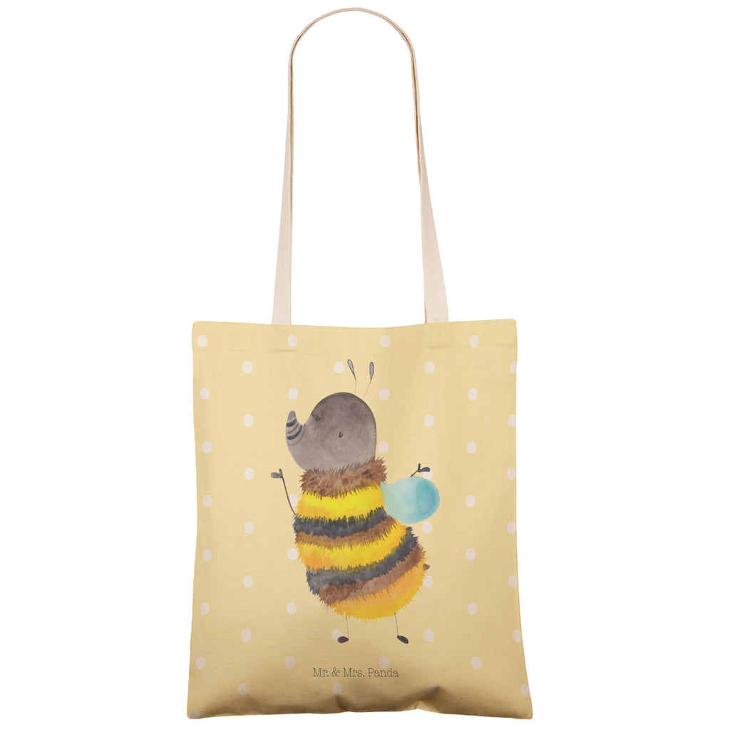 Einkaufstasche Hummel flauschig Tragetasche, Tasche, Beutel, Stofftasche, Baumwolltasche, Umhängetasche, Shopper, Tiermotive, Gute Laune, lustige Sprüche, Tiere, Hummel, Flauschig, Biene, Blume, Natur