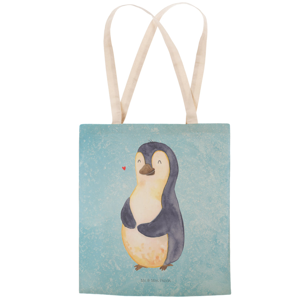 Einkaufstasche Pinguin Diät Tragetasche, Tasche, Beutel, Stofftasche, Baumwolltasche, Umhängetasche, Shopper, Pinguin, Pinguine, Diät, Abnehmen, Abspecken, Gewicht, Motivation, Selbstliebe, Körperliebe, Selbstrespekt