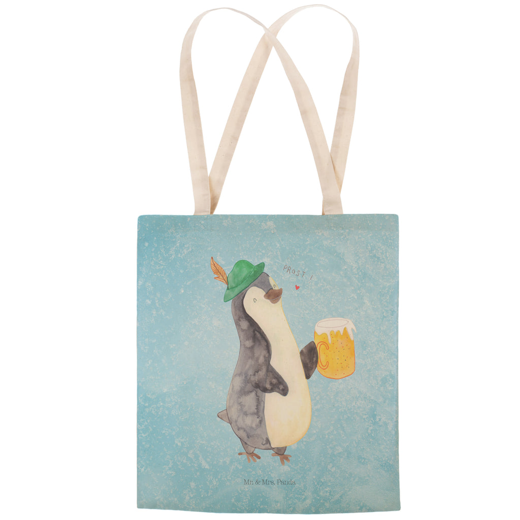 Einkaufstasche Pinguin Bier Tragetasche, Tasche, Beutel, Stofftasche, Baumwolltasche, Umhängetasche, Shopper, Pinguin, Pinguine, Bier, Oktoberfest